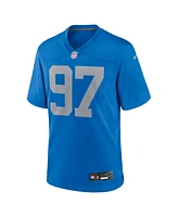 Nike Men's Aidan Hutchinson Blue Detroit Lions Alternate Game Jersey