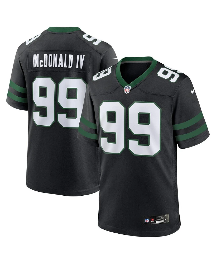 Nike Men's Will McDonald Iv Legacy Black New York Jets Alternate Game Jersey