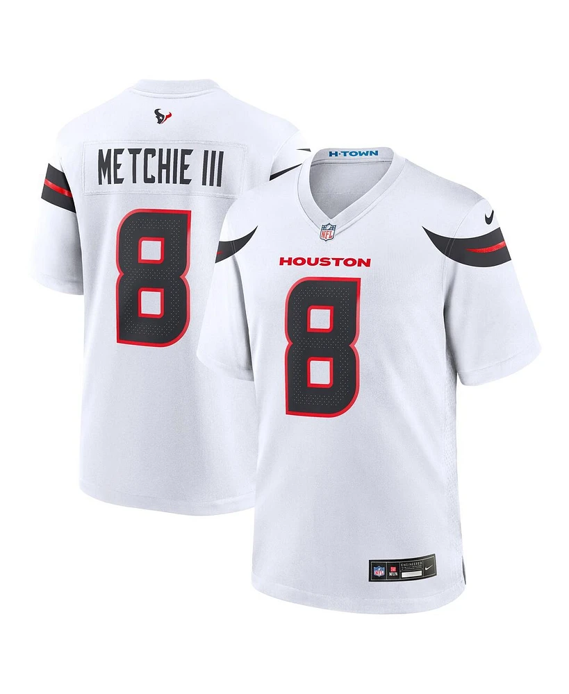 Nike Men's John Metchie Iii White Houston Texans Game Jersey