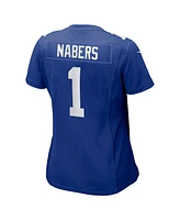 Nike Women's Malik Nabers Royal New York Giants Game Jersey