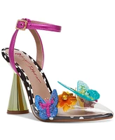 Betsey Johnson Women's Kamilla Butterfly Lucite Pumps