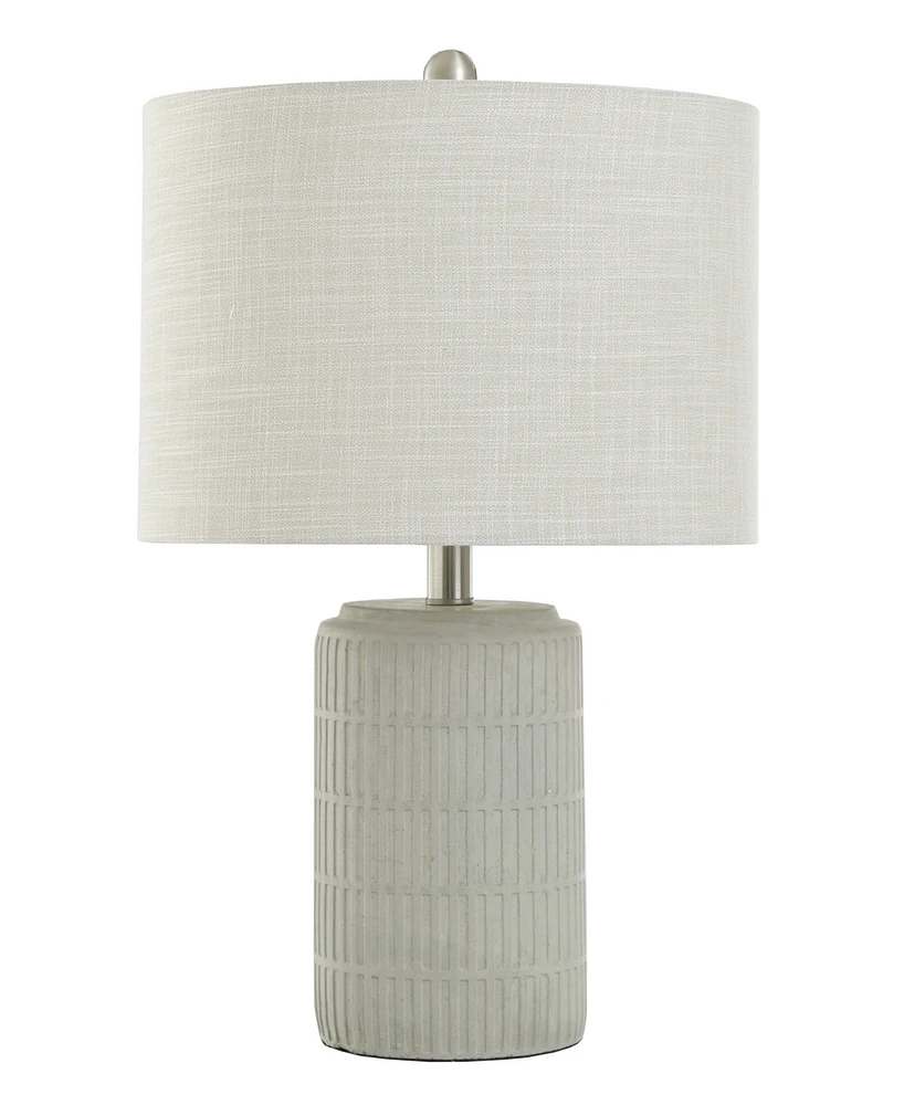 StyleCraft Home Collection 21" Metal Joni Ceramic Table Lamp