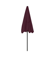 vidaXL Beach Parasol Bordeaux Red 78.7"x49.2"