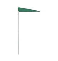 Garden Half Parasol with Pole 70.9"x35.4" Green