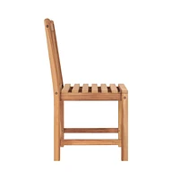 Patio Chairs 2 pcs Solid Teak Wood