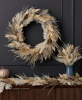 Seasonal 6" Fall Fields Bouquet with Pampas Garland