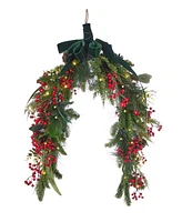 Seasonal 30" Pre-Lit Magnolia Leaf, Eucalyptus and Berry Swag