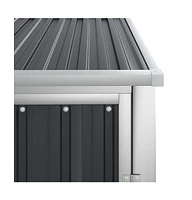 Garden Tool Shed Anthracite 34.6"x35"x63.4" Galvanized Steel
