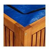 Patio Storage Box 78.7"x19.7"x22.8" Solid Acacia Wood