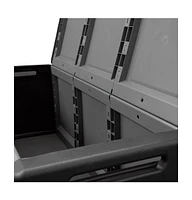 vidaXL Patio Storage Box 54.3"x20.9"x22.4" 87.2 gal Dark Gray and Black