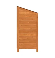 Garden Shed Brown 21.7"x20.5"x44.1" Solid Wood Fir