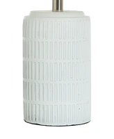 StyleCraft Home Collection 21" Metal Joni Ceramic Table Lamp