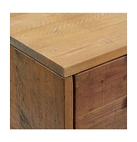 vidaXL Shoe Rack 29.5"x15.7"x43.3" Solid Wood Pine