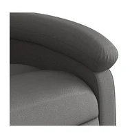 vidaXL Recliner Chair Black Real Leather