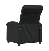 vidaXL Massage Recliner Chair for Adults, Single Theater Seating with Vibration Massage & Manually Adjustable Backrest/Footrest