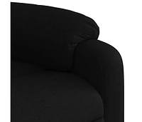 Massage Recliner Chair Black Fabric