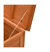 vidaXL Patio Storage Box 39"x19.5"x23" Solid Wood Fir