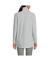 Lands' End Women's Anyweather Quarter Zip Fleece Tunic Pullover