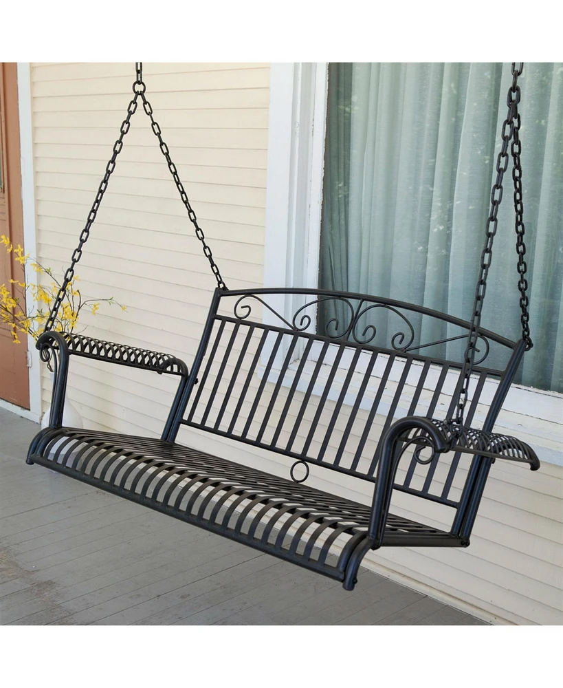 Slickblue Outdoor Patio 4-Ft Porch Swing for Relaxing Garden or Deck Seating