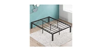 Slickblue Modern 16-inch Heavy Steel Metal Platform Bed Frame