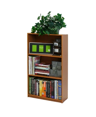 Slickblue 3-Tier Bookcase with Storage Shelves - Perfect for Organizing Books and Decor