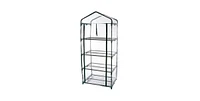 Slickblue Durable 4-Tier Plant Stand Greenhouse with Zippered Pvc Cover