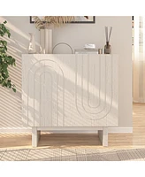 Boyel Living 31.5'' Small Dining Room Cabinet with Mdf Legs