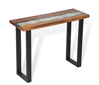 Console Table Teak 39.4"x13.8"x29.5"