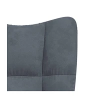 Relaxing Chair Dark Gray Velvet