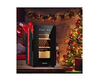 Miuguyo 23L Electric Cigar Humidor Cigar Humidor Cabinet for 180 Cigars with Constant Temperature Heating & Cooling Quiet Control System