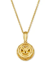 Le Vian Chocolate Diamond (1/3 ct. t.w.) & Nude Diamond (1/6 ct. t.w.) Pendant 20" Necklace in 14k Honey Gold