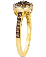 Le Vian Chocolate Diamond (1/2 ct. t.w.) & Nude Diamond (5/8 ct. t.w.) Ring in 14k Honey Gold