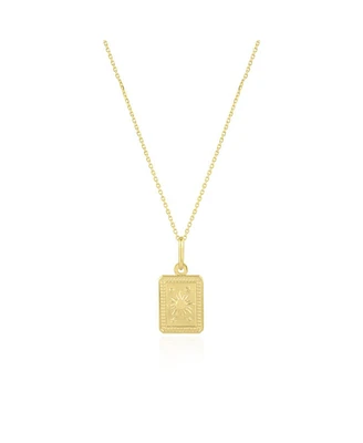 The Lovery Gold Sun Tag Necklace 14K Gold