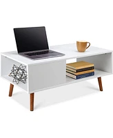 Slickblue Modern Mid-Century Style Coffee Table Living Room Storage