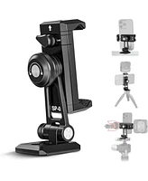 Neewer Metal Phone Tripod Mount Adapter with Arca Qr Base, Cold Shoe, 360° Swivel 180° Tilt, Phone Holder Compatible with iPhone 15 Pro Max