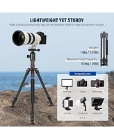 Neewer 77 inch Camera Tripod Monopod for Dslr, Phone with 360° Panoramic Ball Head, 2 Axis Center Column, Arca Type Qr Plate, Compact Aluminum Li