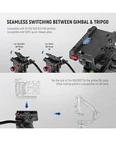Neewer 74" Video Tripod with Adjustable Damping Fluid Head, Metal Heavy Duty Dual-Mode Qr Plate, Flexible 360° Pan&+90°/-75° Tilt, Max