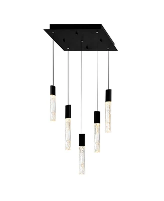 Cwi Lighting 16" Metal Greta Integrated Led Mini Pendant