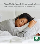Pillowcase Set - 400 Thread Count, 100% Cotton Sateen, of 2 Pillow Covers, Breathable, Cooling