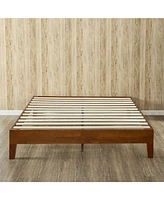 Slickblue Modern Low Profile Solid Wood Platform Bed Frame for Sleek Bedroom Style