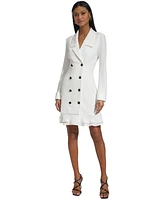 Karl Lagerfeld Paris Women's Chiffon-Hem Blazer Dress