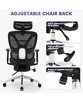 gaomon Ergonomic Mesh Office Chair, Reclining High Back Mesh Office Chair with Dynamic Lumbar Support, Swivel Task Chair for Home Office Chair,High Ba