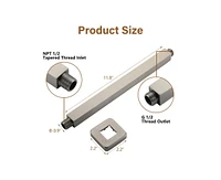 Casainc Square Shower Arm with Flange Cover