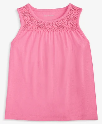 Epic Threads Toddler Girls Crochet Tank Top, Exclusively at Macy's