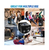 Pyle Karaoke Vibe Portable Pa Speaker System with 8" Subwoofer, Bluetooth & Dvd Player