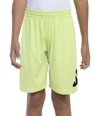 adidas Big Boys Elastic-Waistband Logo Shorts