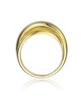 14K Gold Plated Intertwined Modern Ring