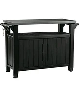 Slickblue Outdoor Grill Party Bar Serving Cart with Storage - Perfect for Entertaining Outdoors