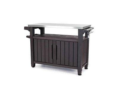 Slickblue Outdoor Grill Party Bar Serving Cart with Storage - Perfect for Entertaining Outdoors