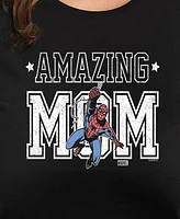 Hybrid Apparel Plus Spider-Man Amazing Mom Graphic Crew Neck Tee